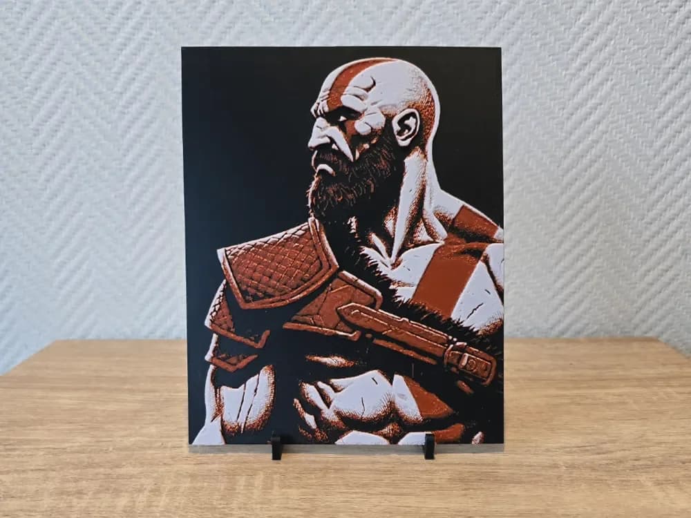 Kratos God of war by Kactus Fpv HueForge model: Kratos God of war by Kactus Fpv