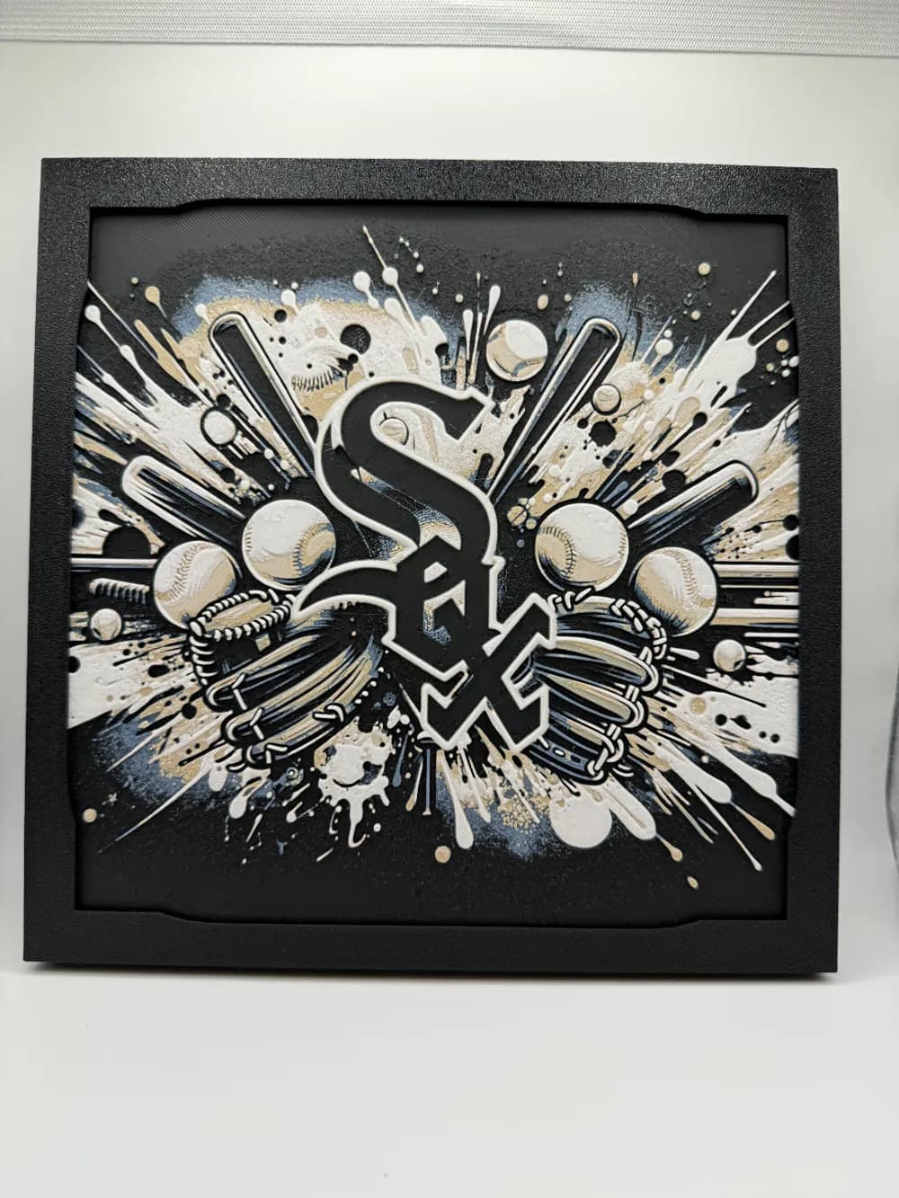 Chicago White Sox - MLB Hueforge by Canadian Gamer HueForge model: Chicago White Sox - MLB Hueforge by Canadian Gamer