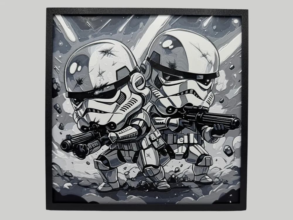 Storm Troopers - Chibi Edition by Canadian Gamer HueForge model: Storm Troopers - Chibi Edition by Canadian Gamer