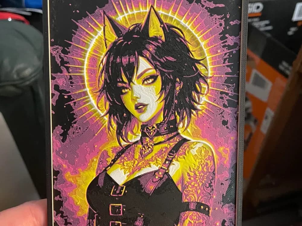 Cat Ears V2 Hueforge by Advancedtechworldwide HueForge model: Cat Ears V2 Hueforge by Advancedtechworldwide