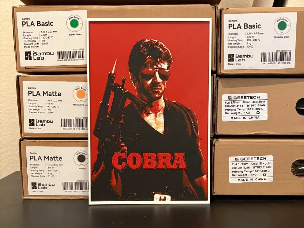 Cobra Hueforge by Estiv HueForge model: Cobra Hueforge by Estiv