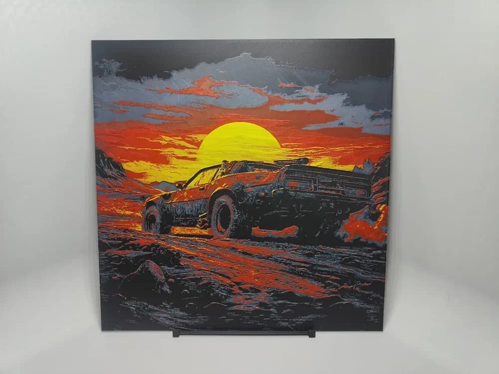 HueForge model: Mad Max Car - Hueforge by BeaN