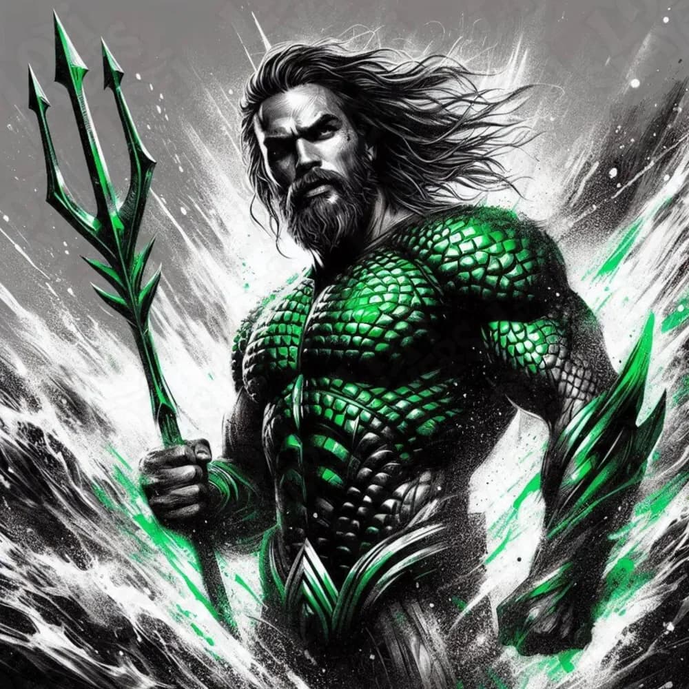 Aquaman Hueforge by LoFi Layers HueForge model: Aquaman Hueforge by LoFi Layers