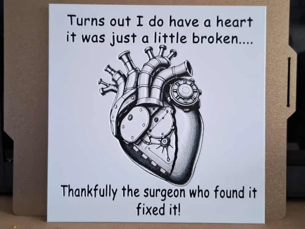 I do have a heart - Heart Surgery - Funny Hueforge by 3dGlow HueForge model: I do have a heart - Heart Surgery - Funny Hueforge by 3dGlow