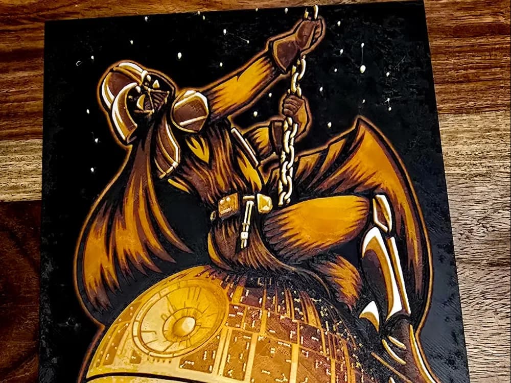 Wrecking Star Wars by 3D-Mentiel HueForge model: Wrecking Star Wars by 3D-Mentiel