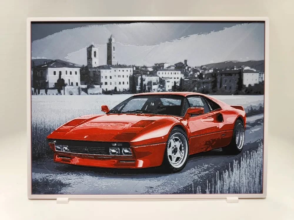 Ferrari 288 GTO - Hueforge by BeaN HueForge model: Ferrari 288 GTO - Hueforge by BeaN
