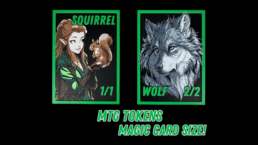 Squirrel & Wolf - Magic the Gathering Tokens Squirrel & Wolf - Magic the Gathering Tokens