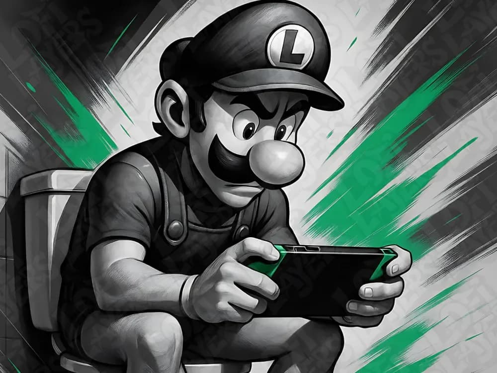 Luigi Pooper Hueforge by LoFi Layers HueForge model: Luigi Pooper Hueforge by LoFi Layers