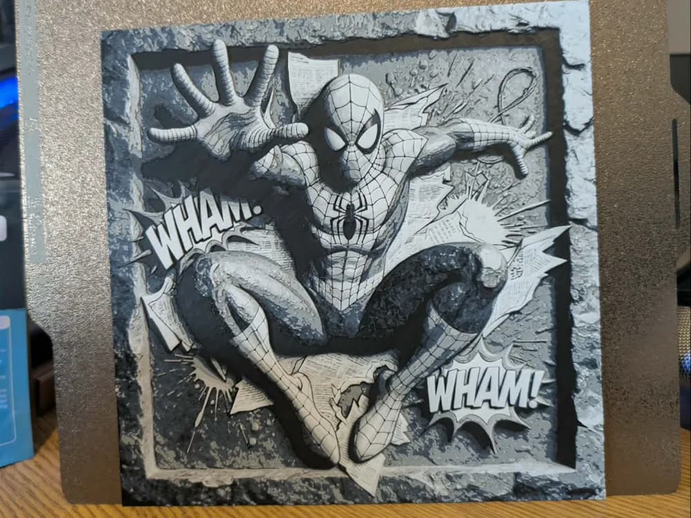 Spiderman slate style hueforge Spiderman slate style hueforge