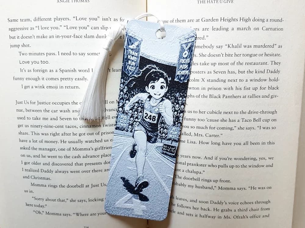 Bookmark, Track and Field Athlete, Girl by Dame Jo HueForge model: Bookmark, Track and Field Athlete, Girl by Dame Jo