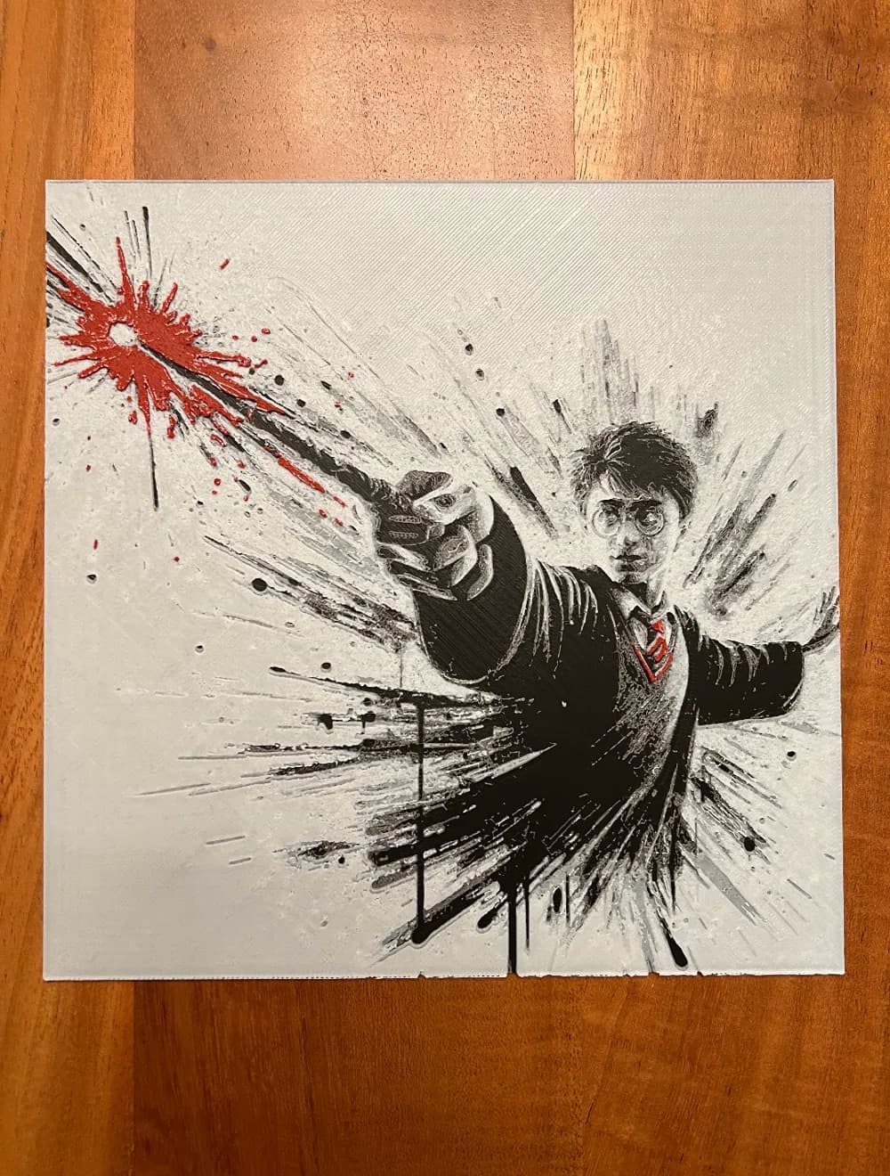 Harry Potter with Wand by JustBe 3D Printing HueForge model: Harry Potter with Wand by JustBe 3D Printing