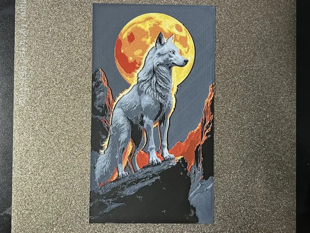 HueForge model: Wolf Hueforge by FantasyZ