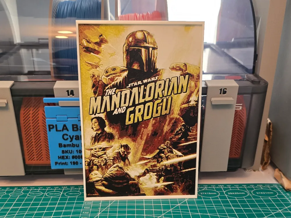 Star Wars: The Mandalorian and Grogu - Hueforge Star Wars: The Mandalorian and Grogu - Hueforge