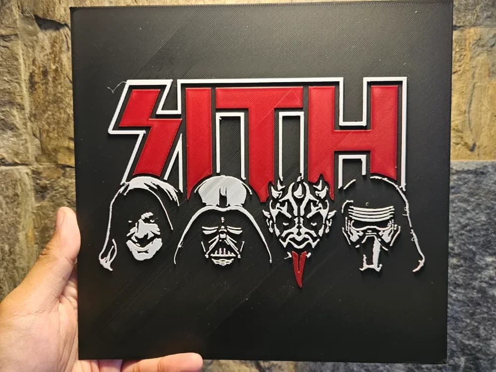 Sith Kiss Poster Star Wars by Loki HueForge model: Sith Kiss Poster Star Wars by Loki