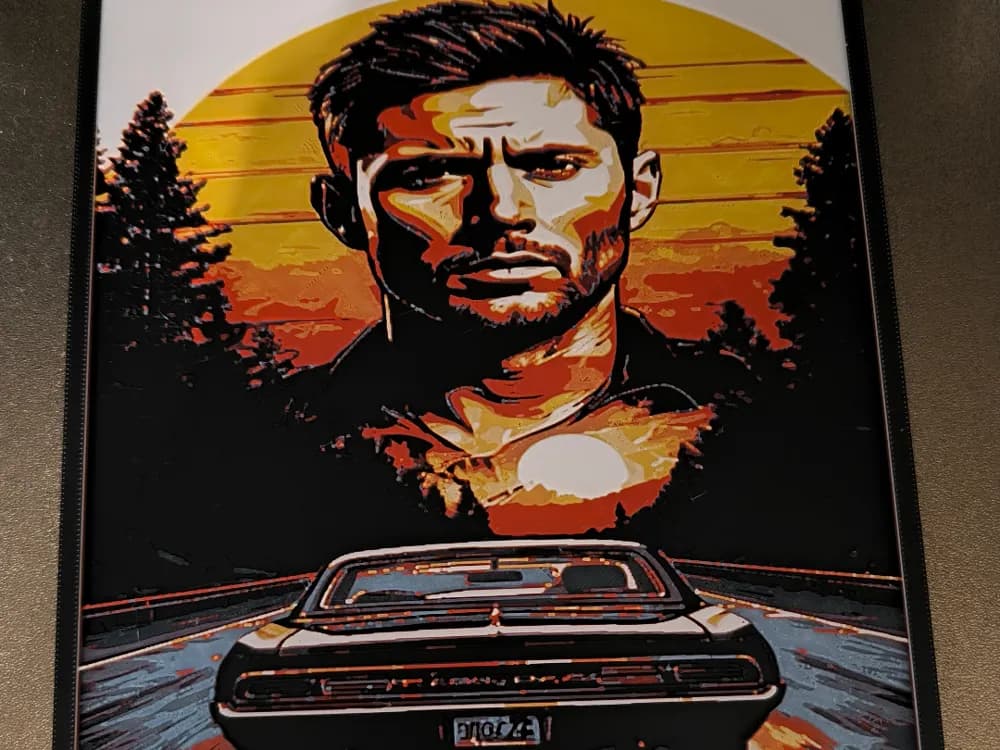 HueForge model: Dean winchester by Dark behelit