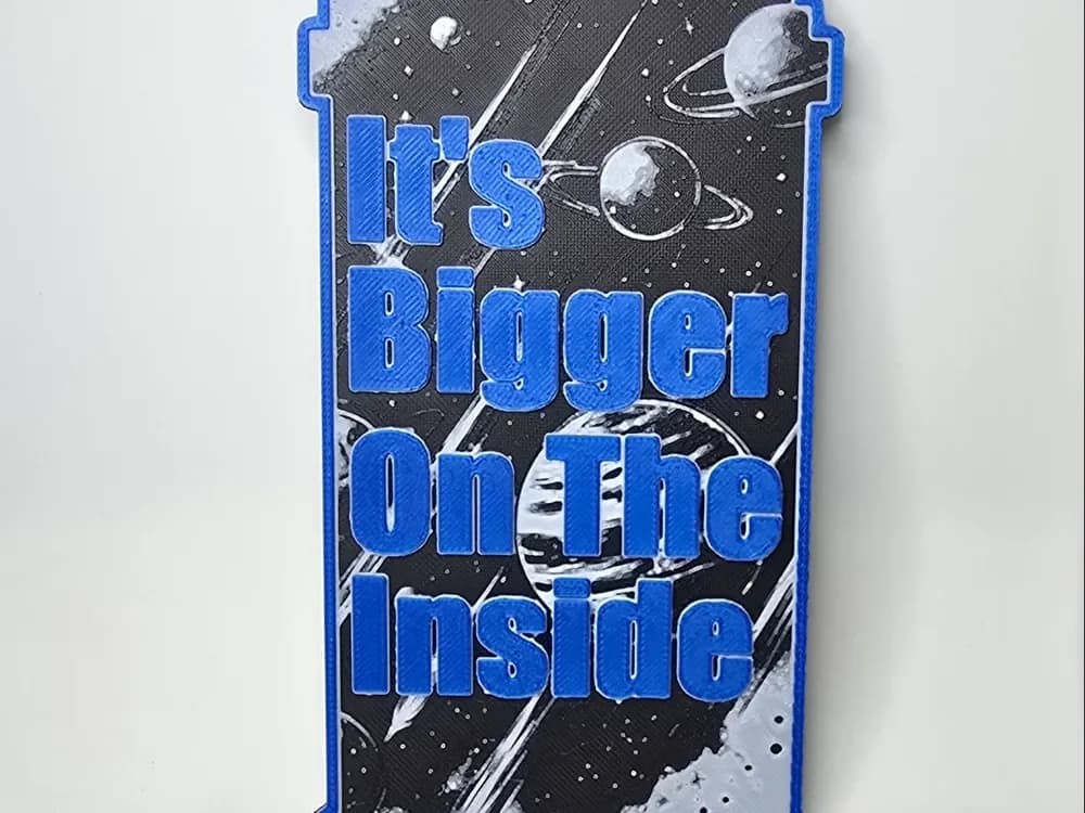 Dr Who Tardis Bookmark by Aprilk6366 HueForge model: Dr Who Tardis Bookmark by Aprilk6366