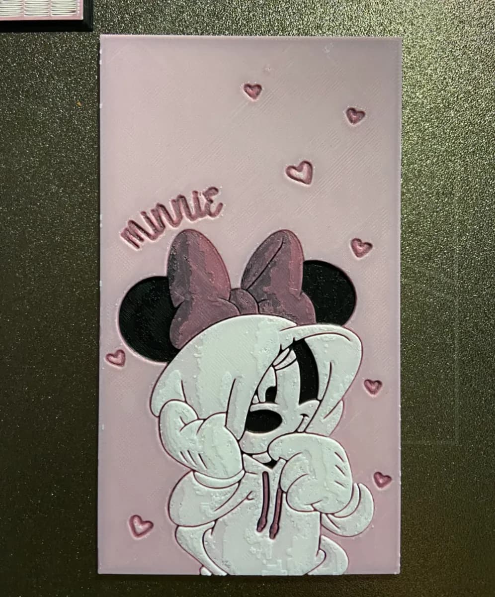 Minnie mouse in her Hoodie by Morganja HueForge model: Minnie mouse in her Hoodie by Morganja