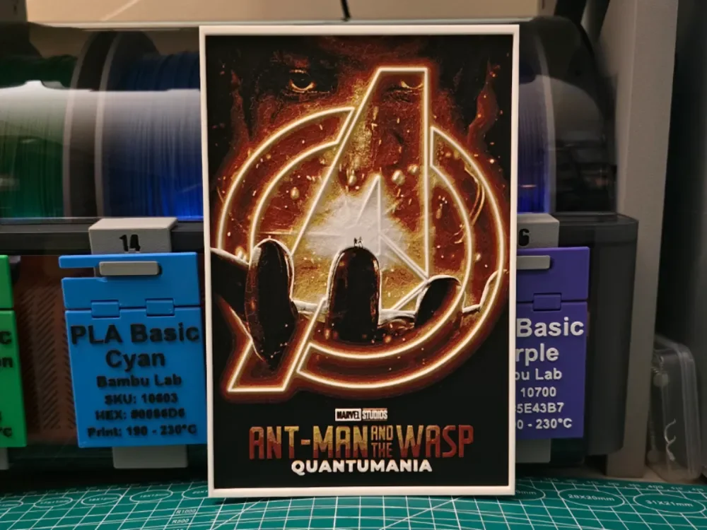 HueForge model: Ant-Man and the Wasp: Quantumania - Hueforge Art by Lumpy3D