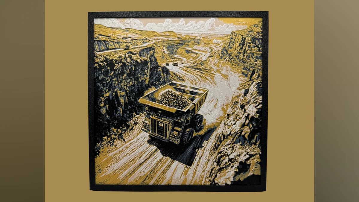 Welcome Pack - Rigid Frame Haul Truck Hueforge by Canadian Gamer HueForge model: Welcome Pack - Rigid Frame Haul Truck Hueforge by Canadian Gamer