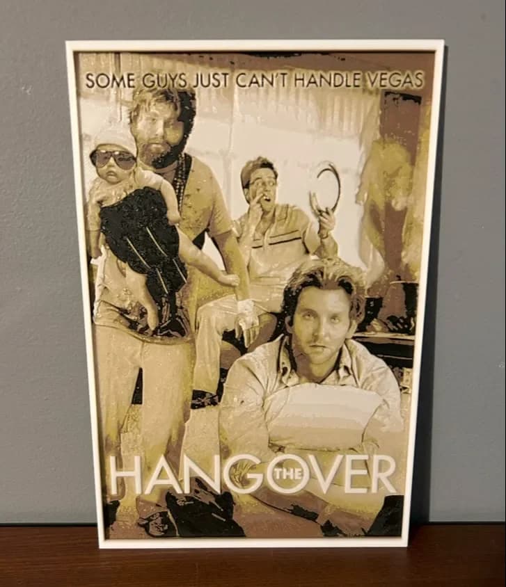 Hueforge Movie Poster - The Hangover -