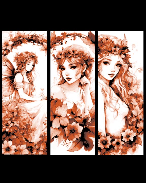 Vintage Fairy Postcard Designs as 3 Bookmarks Vintage Fairy Postcard Designs as 3 Bookmarks