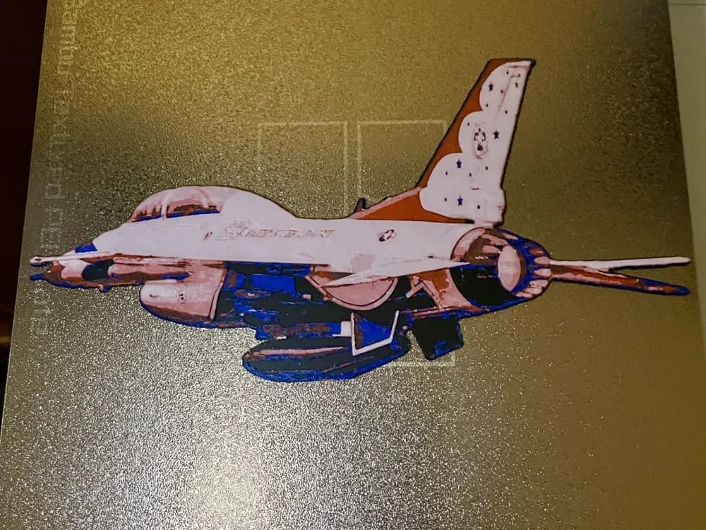 F-16 Thunderbird by 3D_Forged HueForge model: F-16 Thunderbird by 3D_Forged