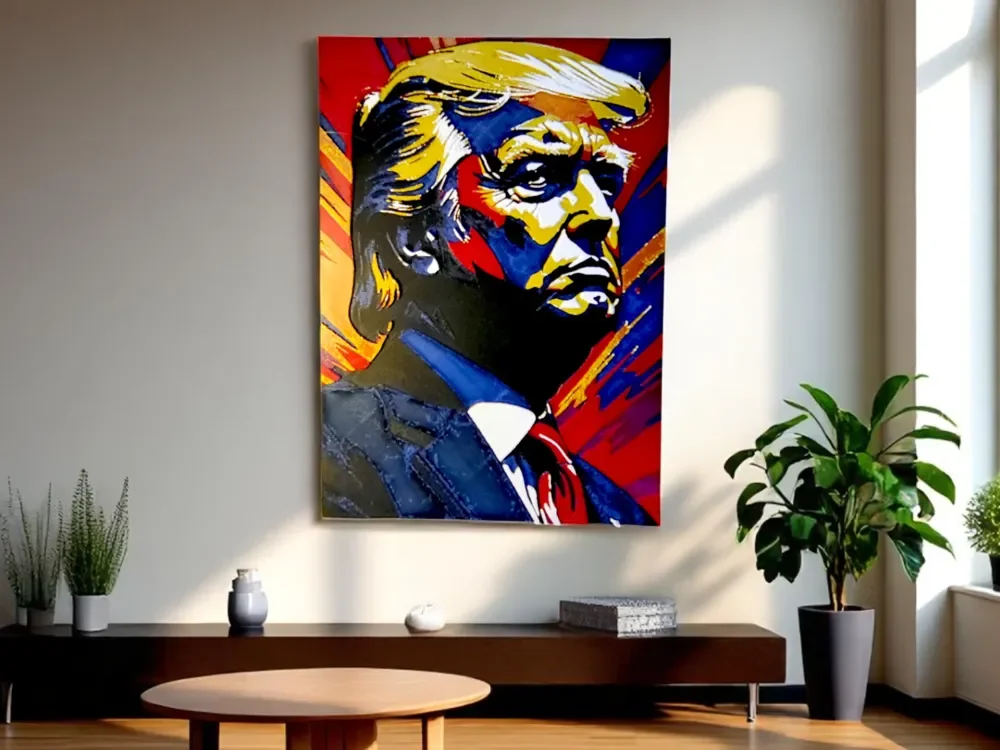 Hueforge Donald Trump - 5 colours printing by Luckyfer HueForge model: Hueforge Donald Trump - 5 colours printing by Luckyfer