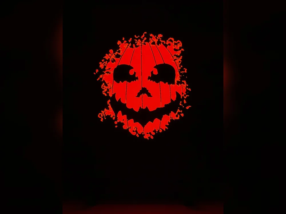 Skull-Eyed Pumpkin HueForge Print Skull-Eyed Pumpkin HueForge Print