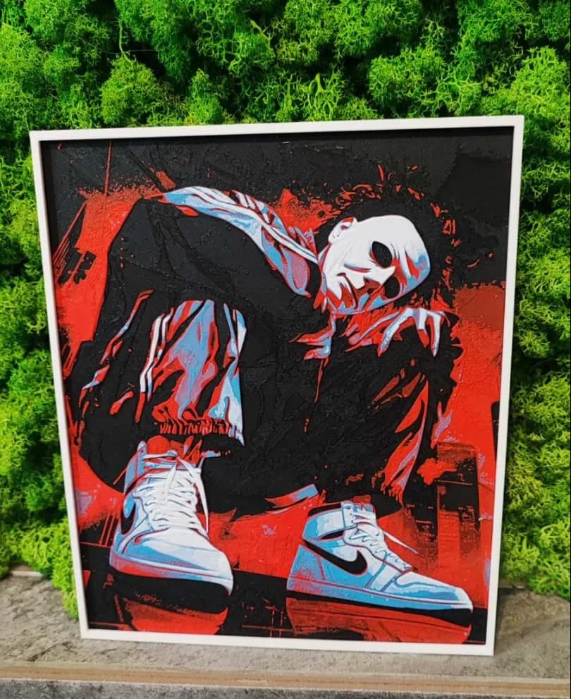 Michael Myers Nike by Garuda3D HueForge model: Michael Myers Nike by Garuda3D