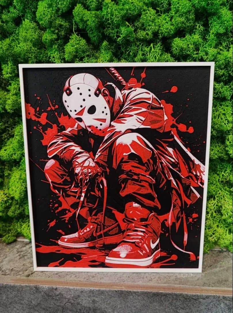 Jason Horror Nike by Garuda3D HueForge model: Jason Horror Nike by Garuda3D