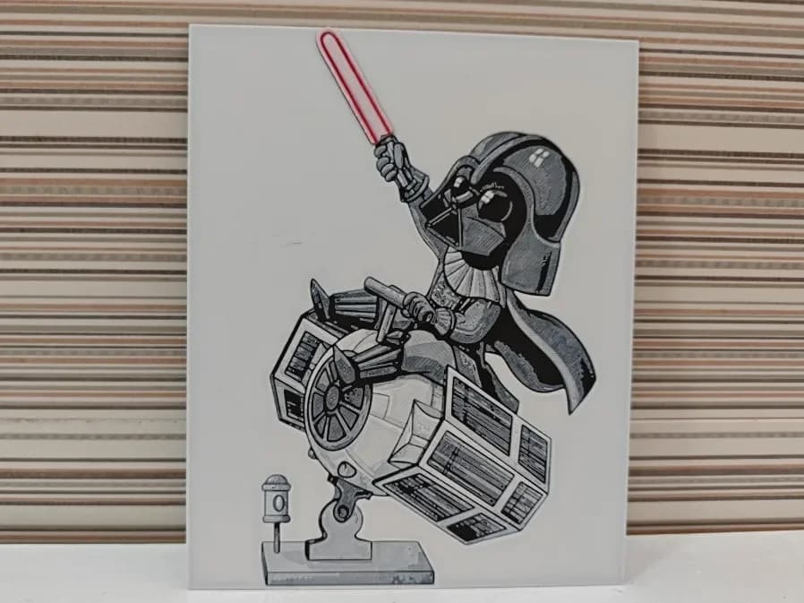 Hueforge Dark Vader by Litolunar HueForge model: Hueforge Dark Vader by Litolunar