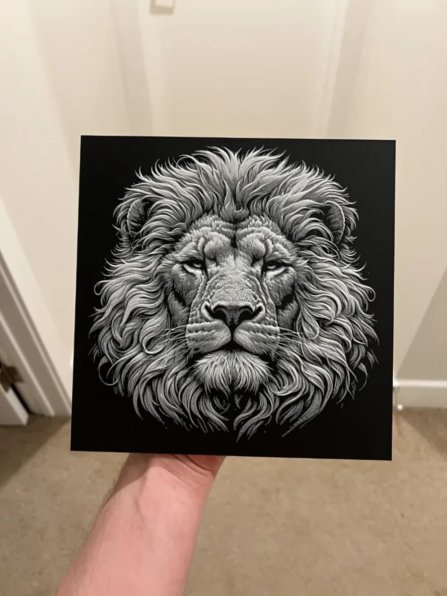 High Detail Lion Wall Art by RP47 Designs HueForge model: High Detail Lion Wall Art by RP47 Designs