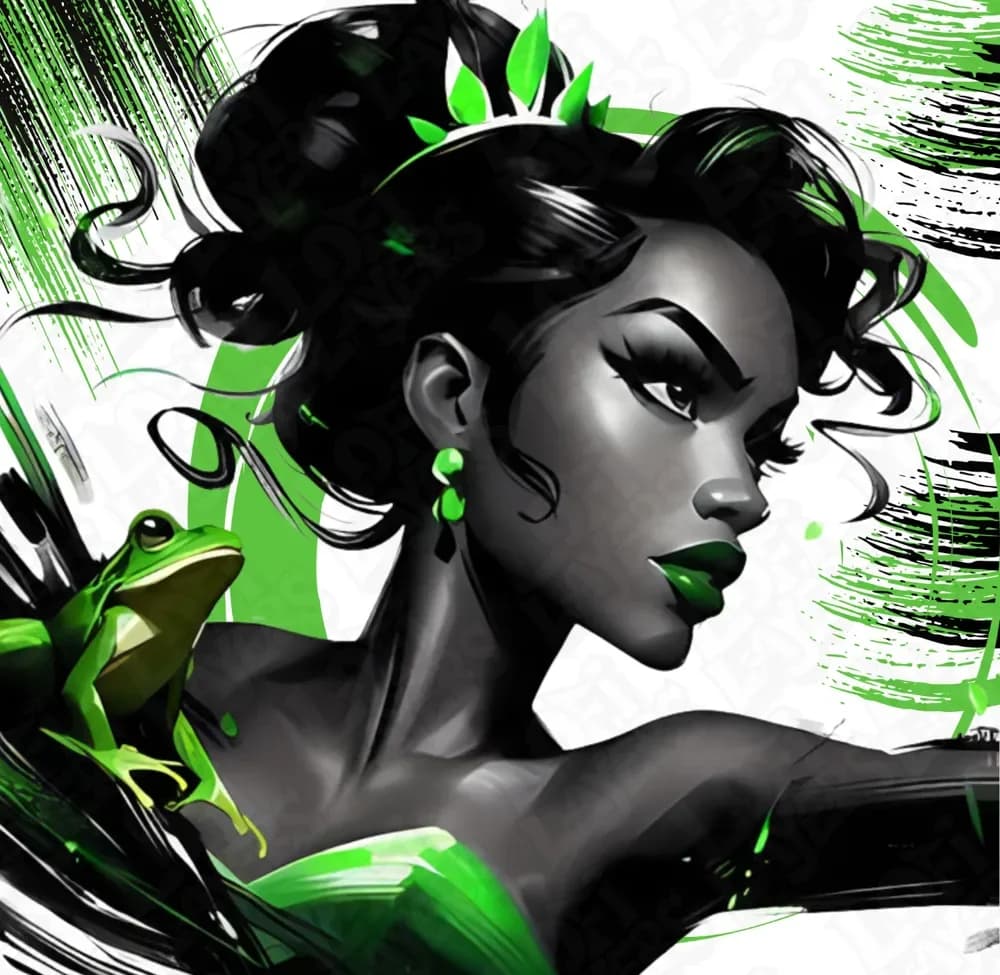 Tiana Hueforge by LoFi Layers HueForge model: Tiana Hueforge by LoFi Layers