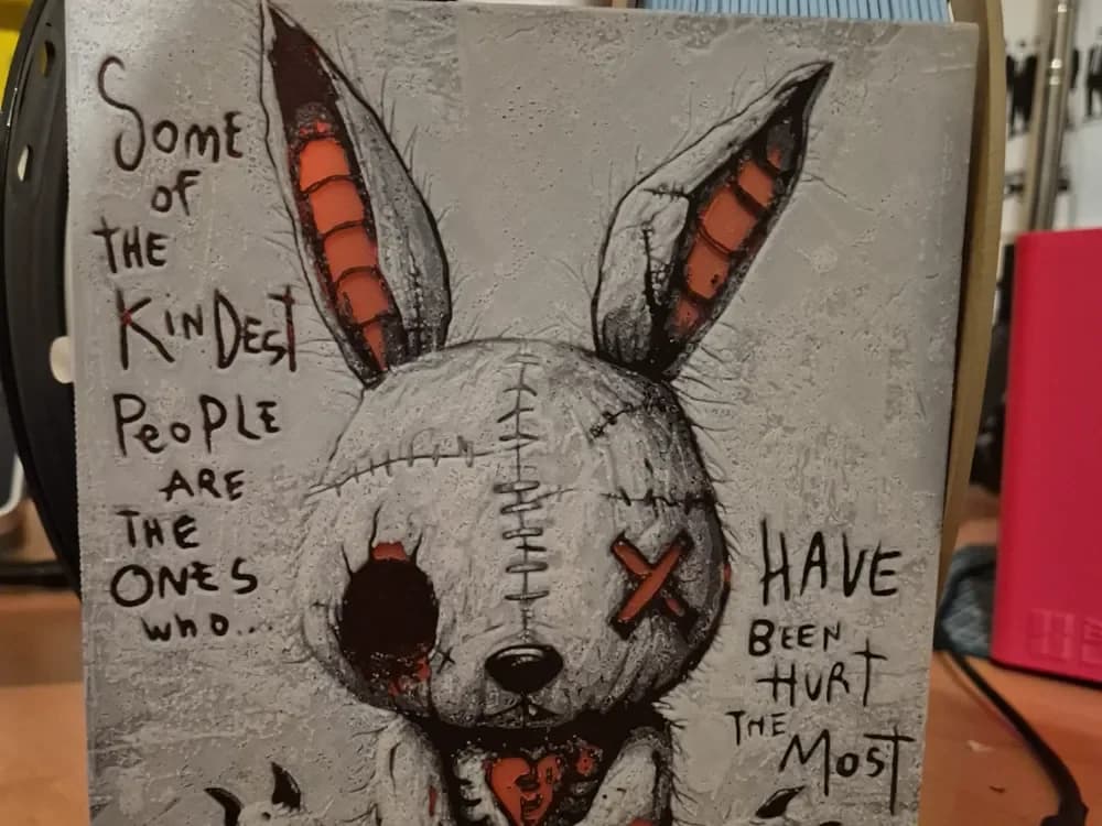 rabbit quote hueforge by Buntsta HueForge model: rabbit quote hueforge by Buntsta