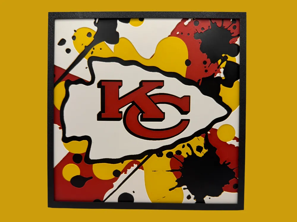 Kansas City Chiefs - Series 2 - NFL Hueforge by Canadian Gamer HueForge model: Kansas City Chiefs - Series 2 - NFL Hueforge by Canadian Gamer