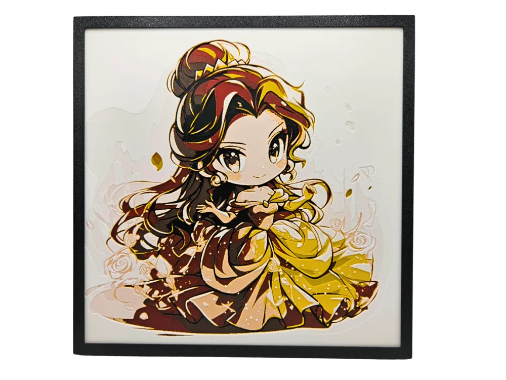 Belle - Chibi Edition by BusyKikiBee HueForge model: Belle - Chibi Edition by BusyKikiBee