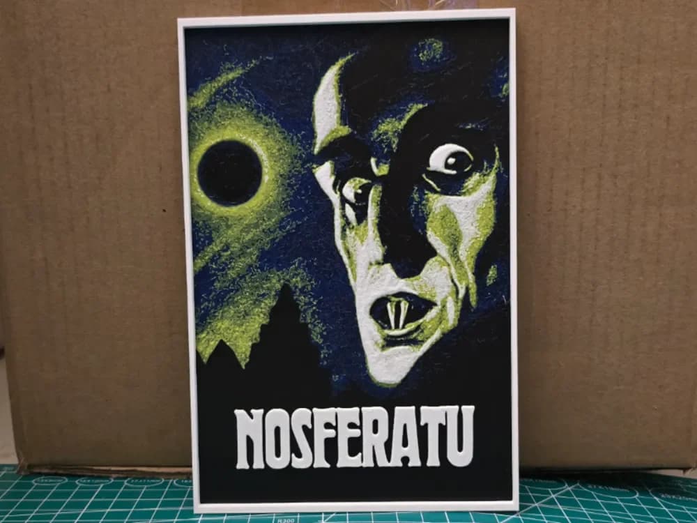 Nosferatu Movie Poster - Hueforge Art by Lumpy3D HueForge model: Nosferatu Movie Poster - Hueforge Art by Lumpy3D