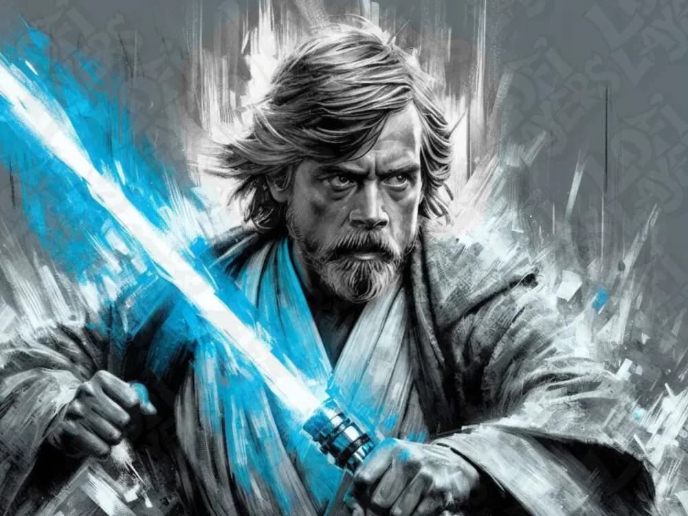 Luke Skywalker Hueforge by LoFi Layers HueForge model: Luke Skywalker Hueforge by LoFi Layers