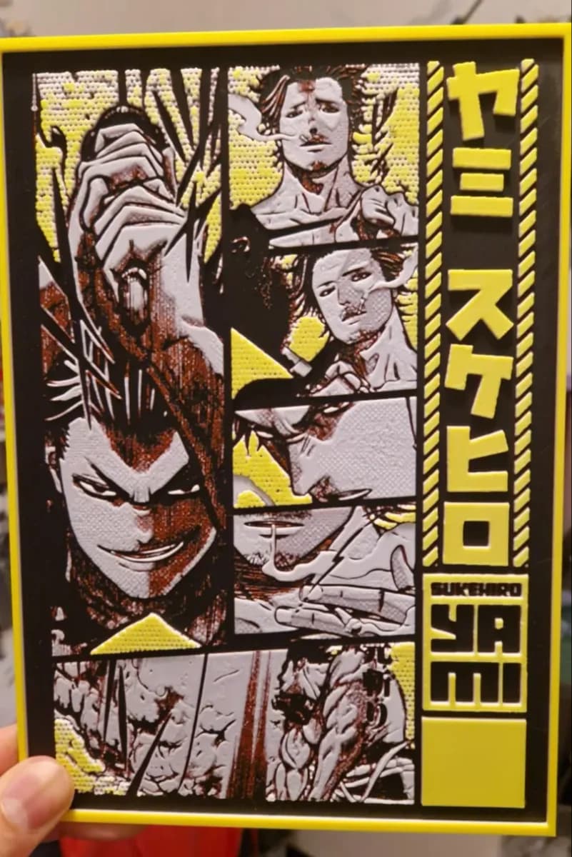 Black Clover Hueforge - Yami Sukehiro by Dakiren HueForge model: Black Clover Hueforge - Yami Sukehiro by Dakiren