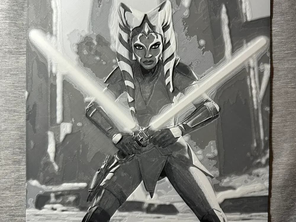 Ahsoka Tano Hueforge by Hey Ben HueForge model: Ahsoka Tano Hueforge by Hey Ben
