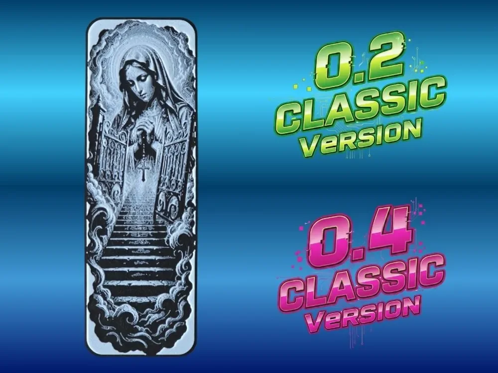 Virgin Bookmark by Atrus Design HueForge model: Virgin Bookmark by Atrus Design
