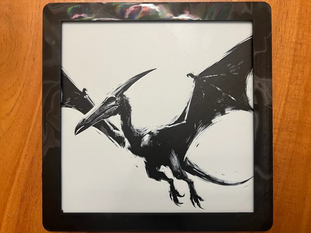 Pterodactyl by JustBe 3D Printing HueForge model: Pterodactyl by JustBe 3D Printing