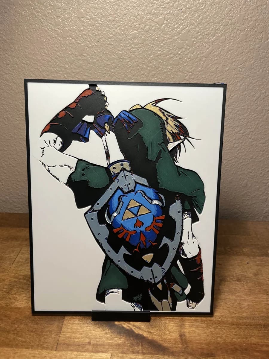 Link Back by Cloudy Nostalgia HueForge model: Link Back by Cloudy Nostalgia