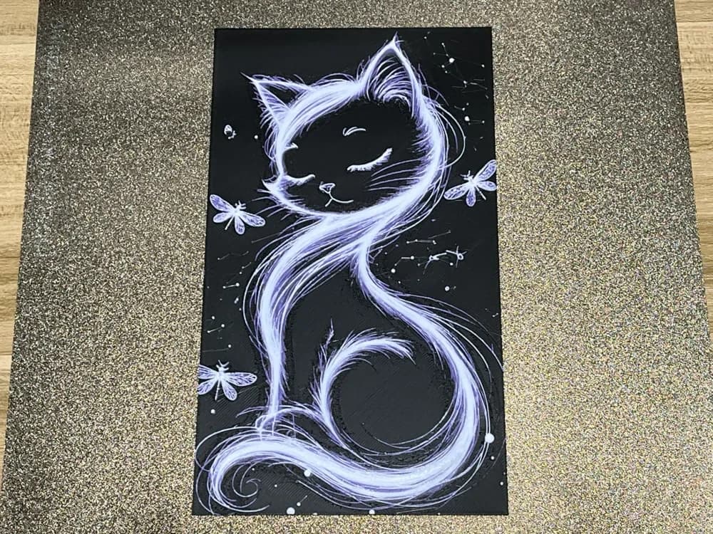 Celestial Feline Cat Hueforge by FantasyZ HueForge model: Celestial Feline Cat Hueforge by FantasyZ