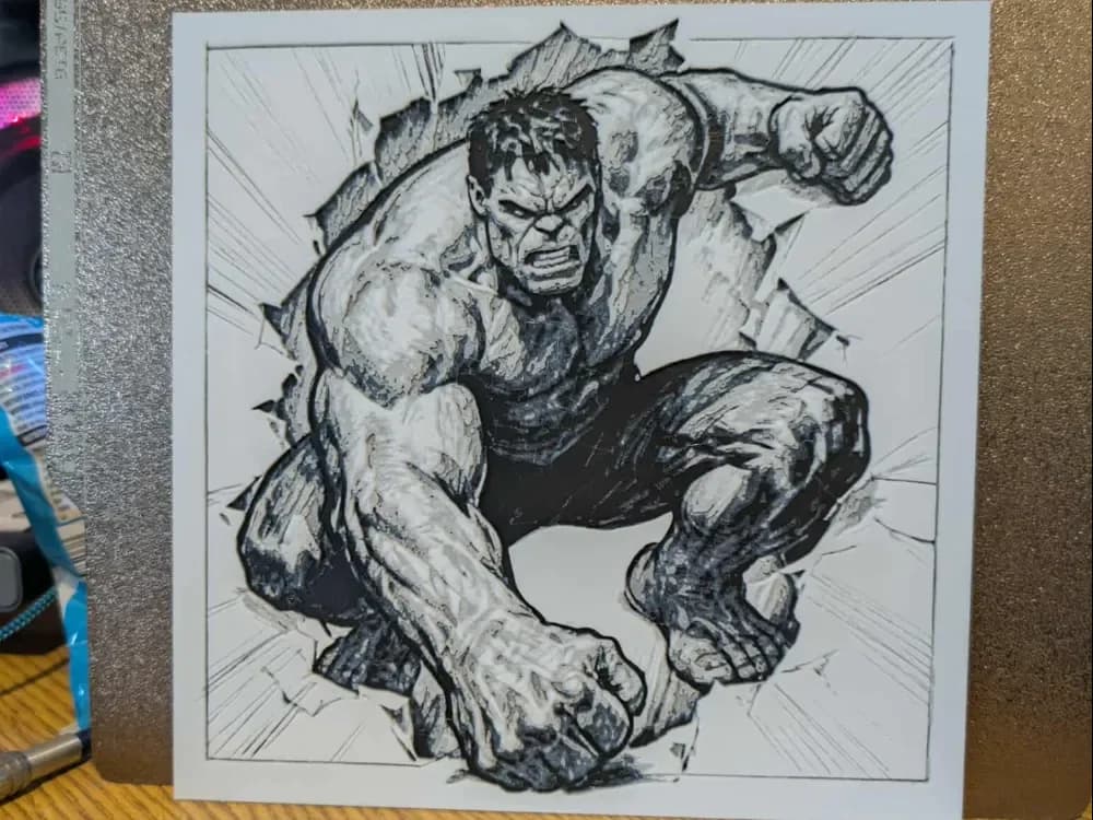 Hulk Smash - Hueforge by 3dGlow HueForge model: Hulk Smash - Hueforge by 3dGlow