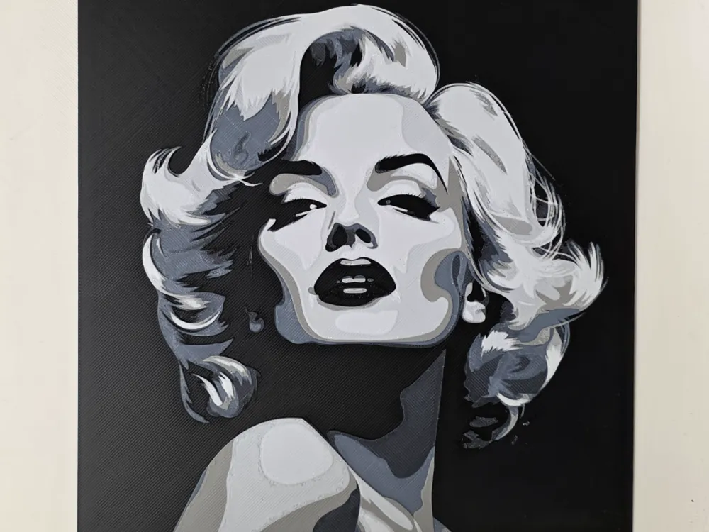 Marilyn Monroe Hueforge by Morganja HueForge model: Marilyn Monroe Hueforge by Morganja