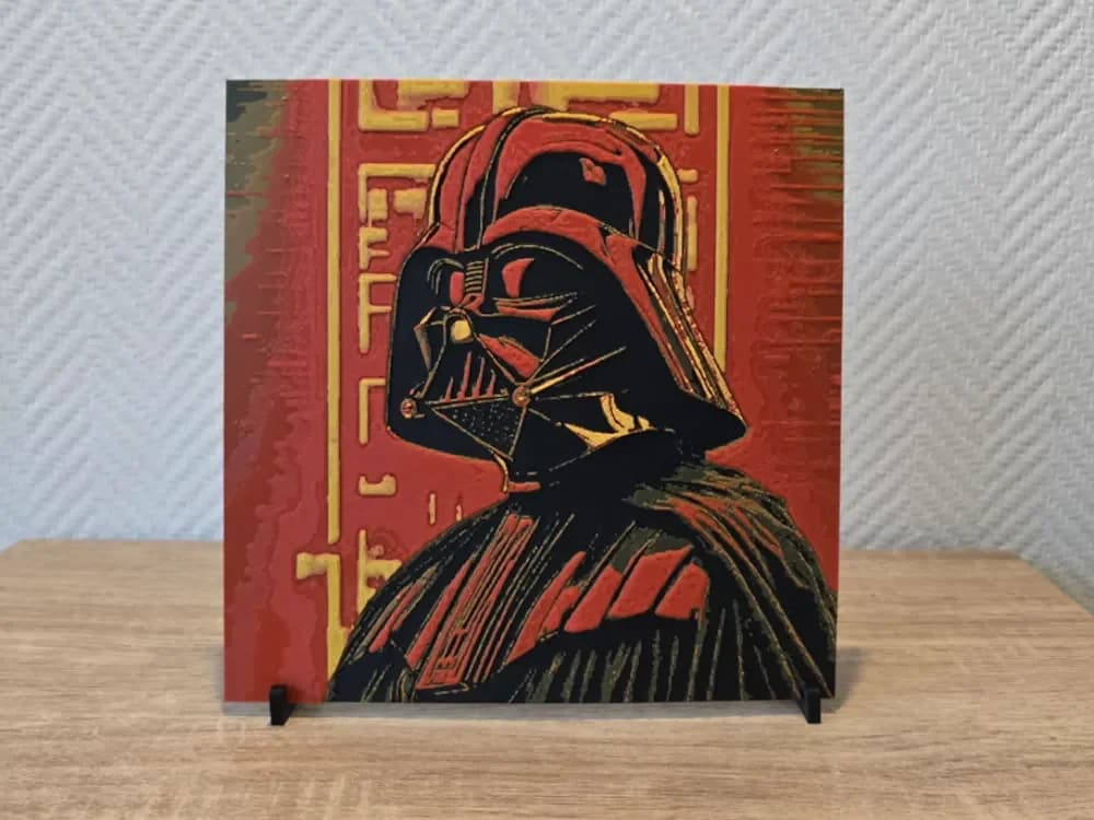 Dark Vador Star Wars Hueforge by Kactus Fpv HueForge model: Dark Vador Star Wars Hueforge by Kactus Fpv