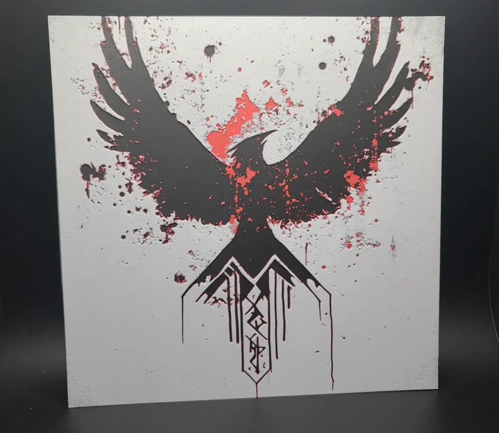 HueForge model: Nordic Raven Hueforge by the_bearded_jedi