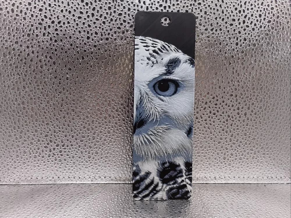 Snowy Owl Bookmark – Hueforge by Borishotch Industries HueForge model: Snowy Owl Bookmark – Hueforge by Borishotch Industries