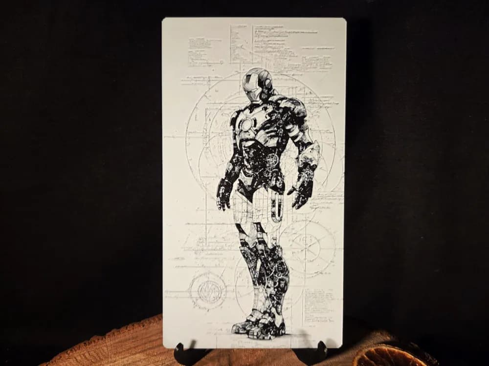 Ironman - Marvel inspired - hueforge 110x200mm by EternalDesigns3D HueForge model: Ironman - Marvel inspired - hueforge 110x200mm by EternalDesigns3D